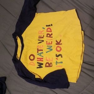 Gymboree Infant Yellow and Blue Baseball Tee